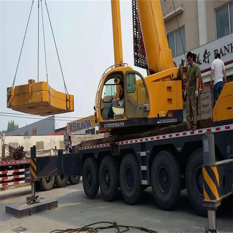 安庆当地吊车出租|机器吊装|75吨|工厂搬迁服务